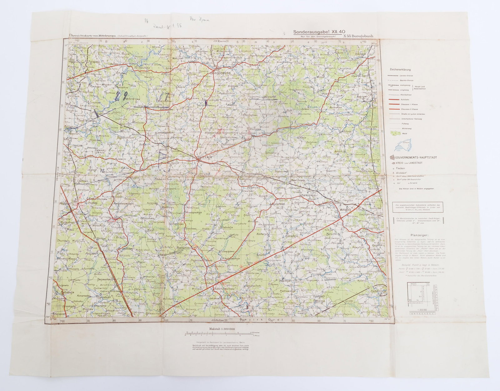 WWII GERMAN EASTERN FRONT ANNOTATED MAPS - 13