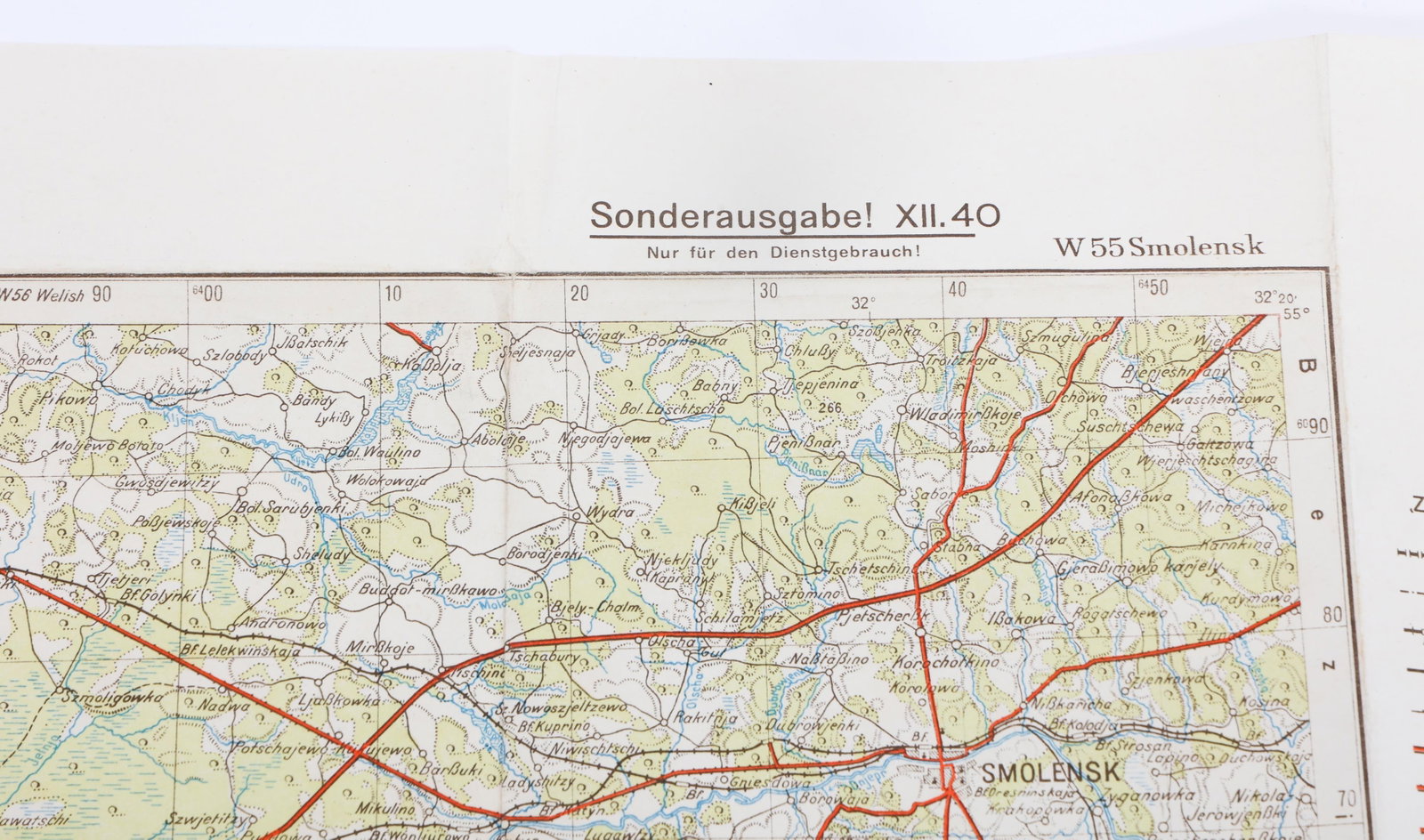 WWII GERMAN EASTERN FRONT ANNOTATED MAPS - 17