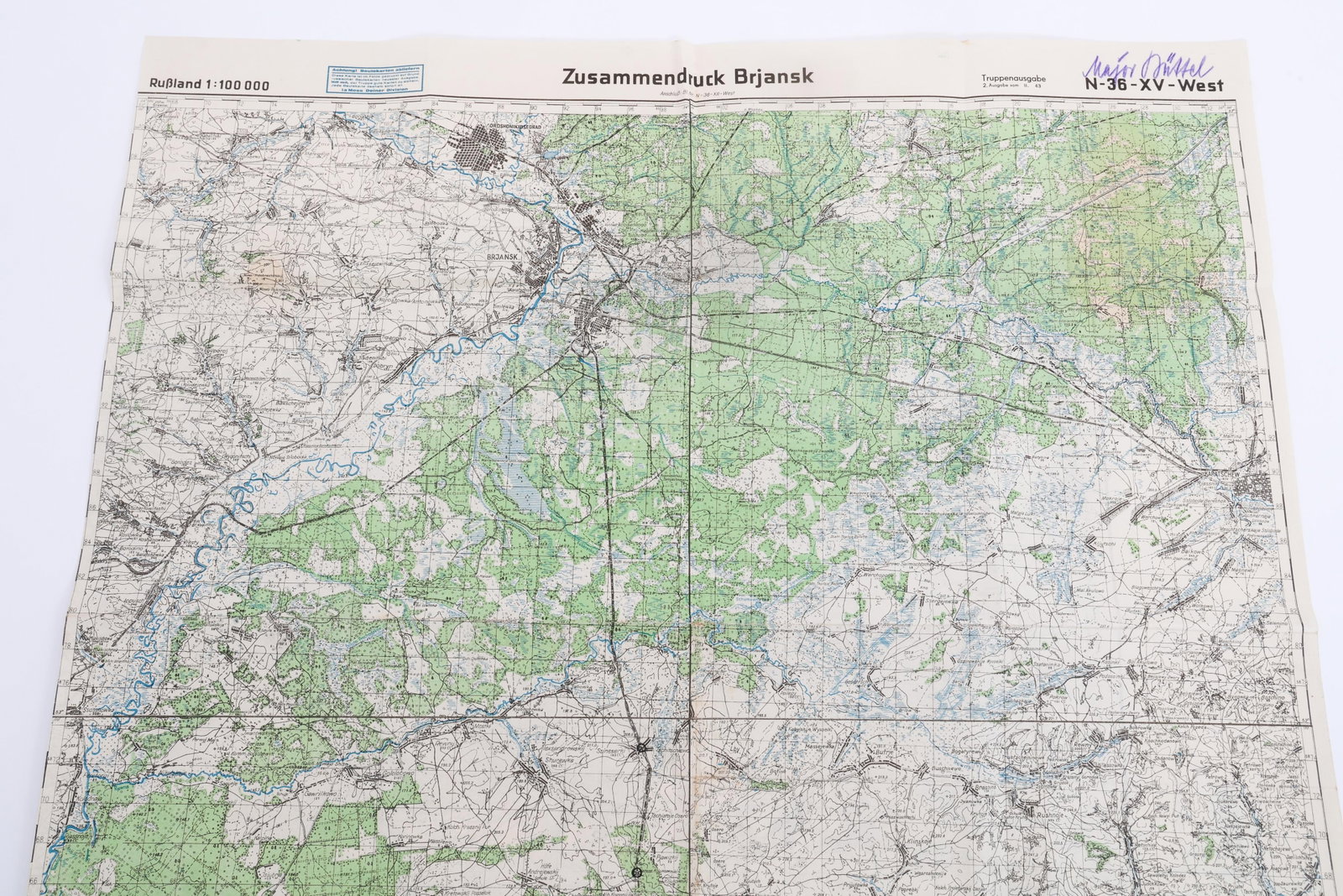 WWII GERMAN EASTERN FRONT ANNOTATED MAPS - 3
