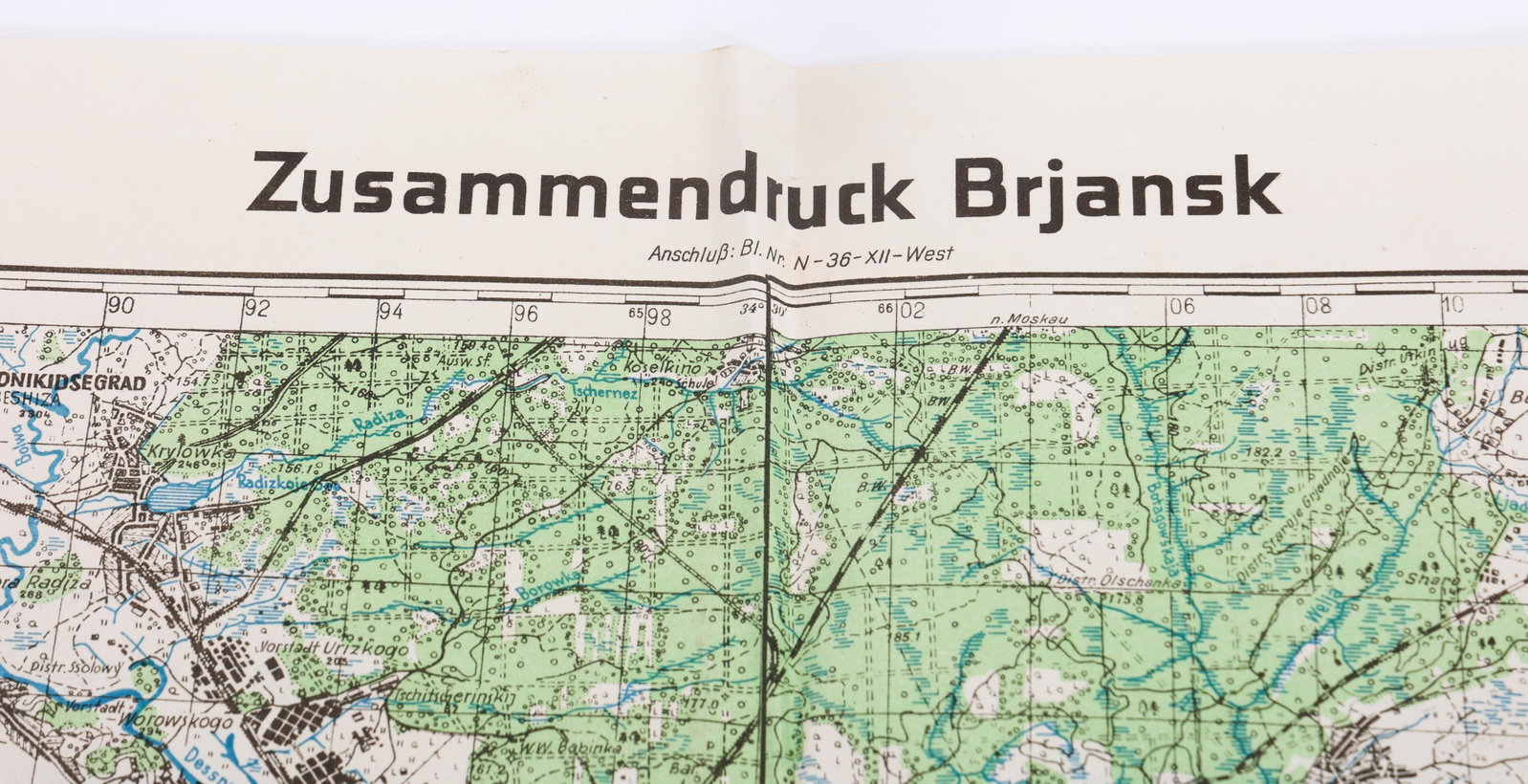 WWII GERMAN EASTERN FRONT ANNOTATED MAPS - 4