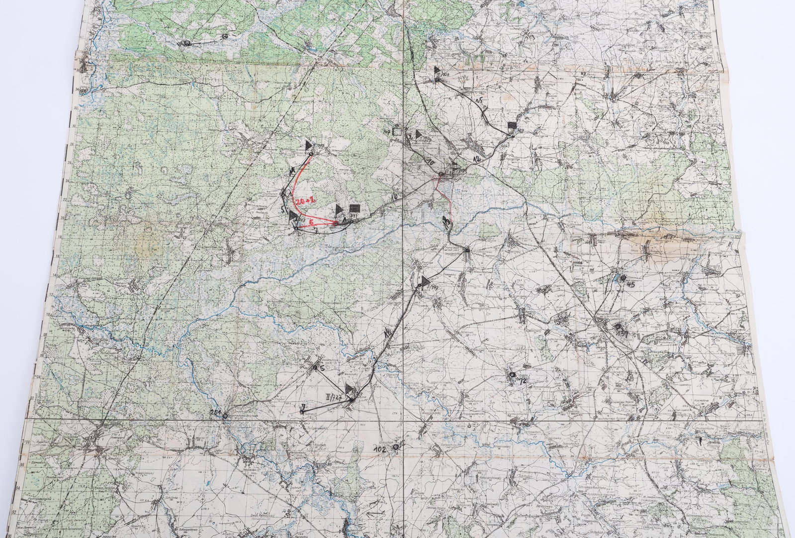 WWII GERMAN EASTERN FRONT ANNOTATED MAPS - 7