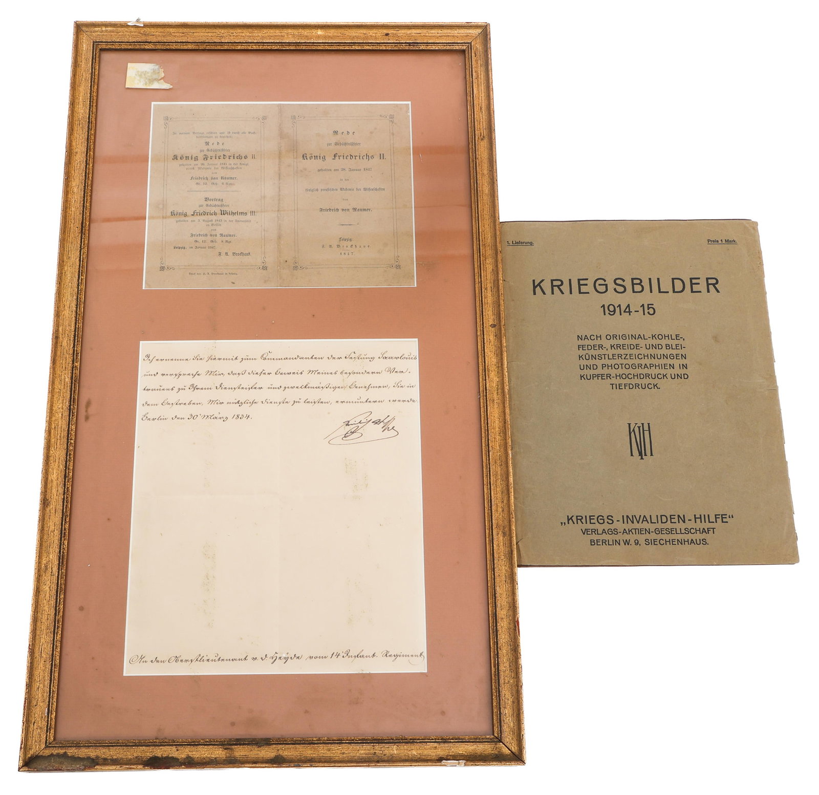 PRUSSIAN KING FREDERICK WILLIAM III SIGNED NOTE (1 of 17)