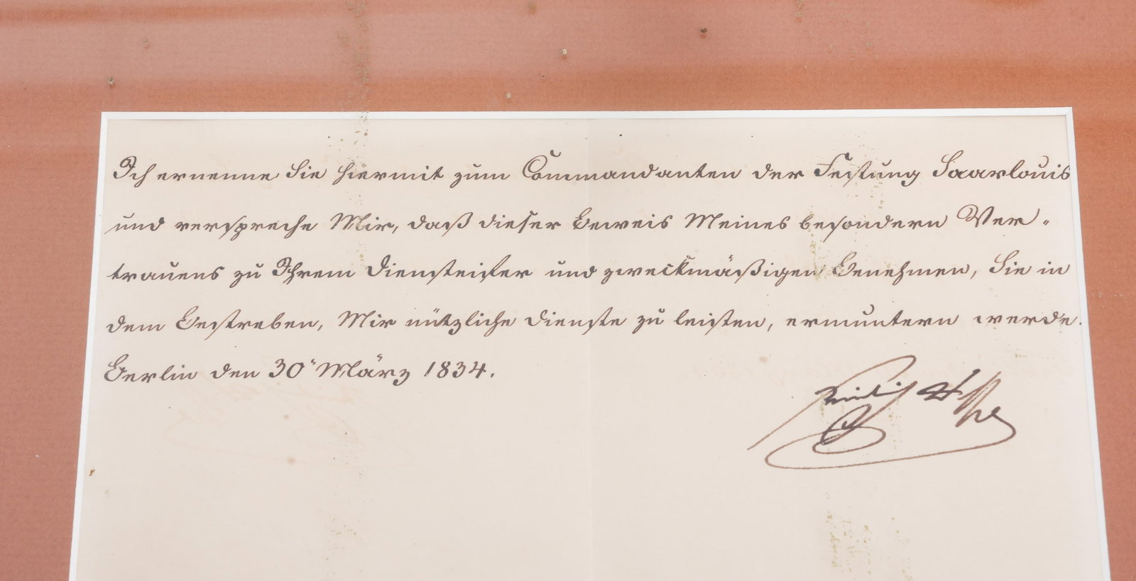 PRUSSIAN KING FREDERICK WILLIAM III SIGNED NOTE - 4