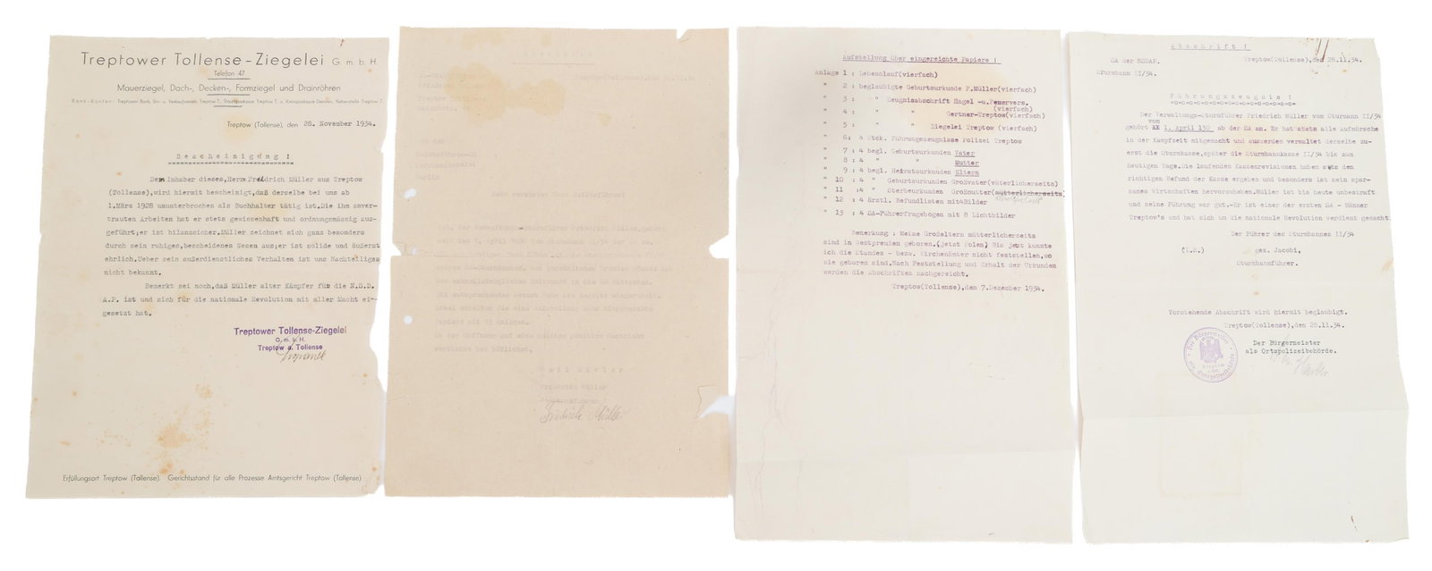 WWII GERMAN NSDAP CERTIFICATES & DOCUMENTS (1 of 17)