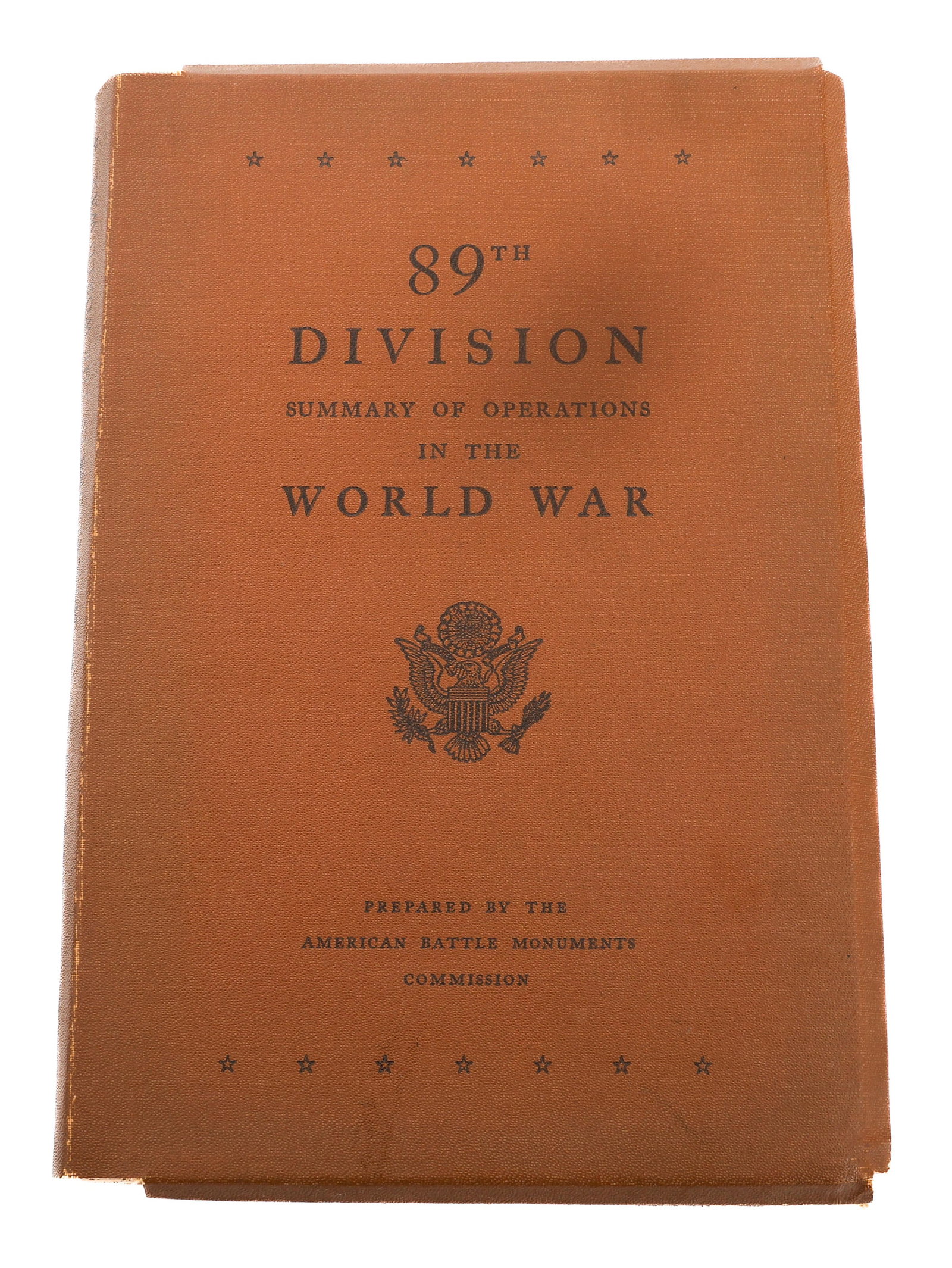 SUMMARY OF OPERATIONS OF 89th DIVISION IN WWI BOOK