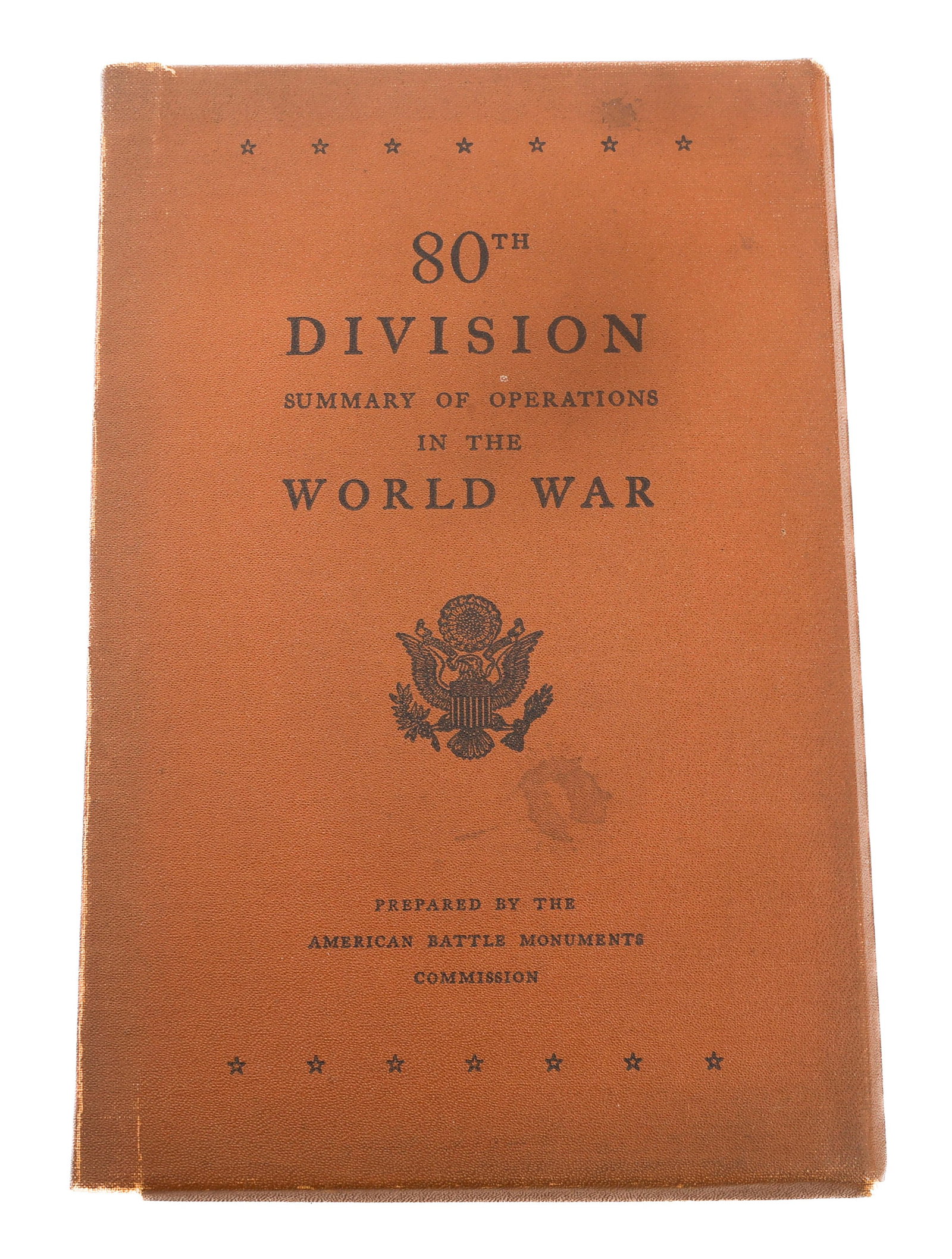 WWI 80TH DIVISION SUMMARY OF OPERATIONS BOOK 1944 (1 of 12)