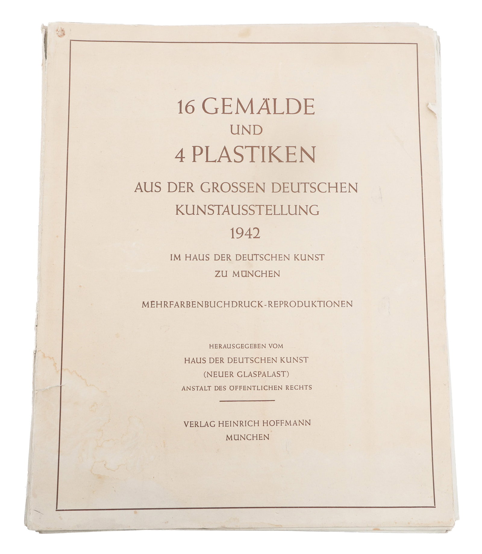 1942 GREAT GERMAN ART EXHIBITION BOOK (1 of 20)