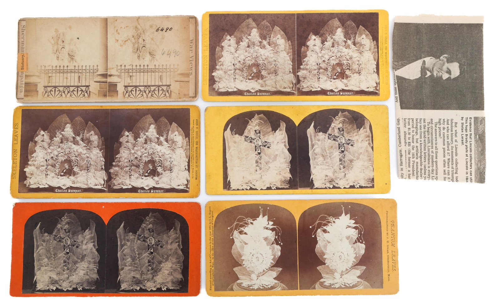 LINCOLN MEMORIAL STEREOVIEW CARDS (1 of 16)