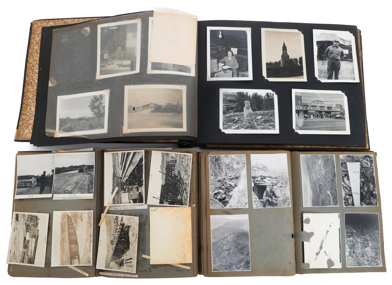 KOREAN WAR US 84th ENGINEER BATTALION PHOTO ALBUMS: KOREAN WAR US 84th ENGINEER BATTALION PHOTO ALBUMS Korean War US 84th Engineer Battalion Photo Albums. Includes wartime, R&R, homefront, occupation and more. Size: 9 1/2" x 7" to 11" x 15"