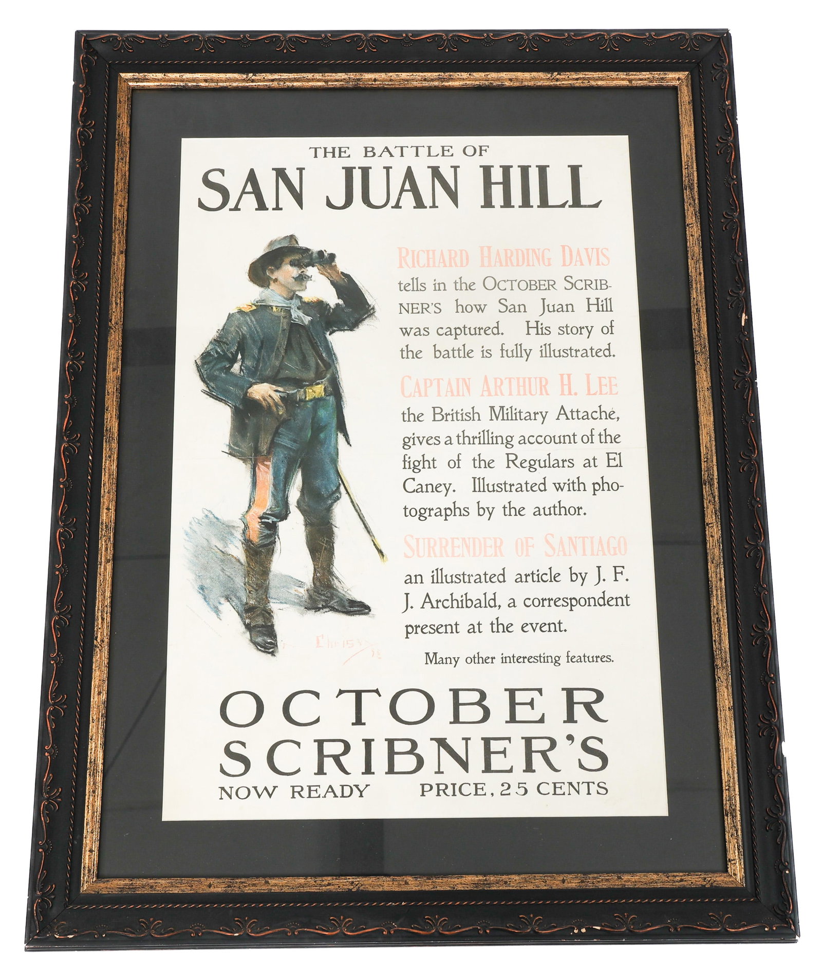 BATTLE OF SAN JUAN HILL OCTOBER SCRIBNER'S POSTER (1 of 5)