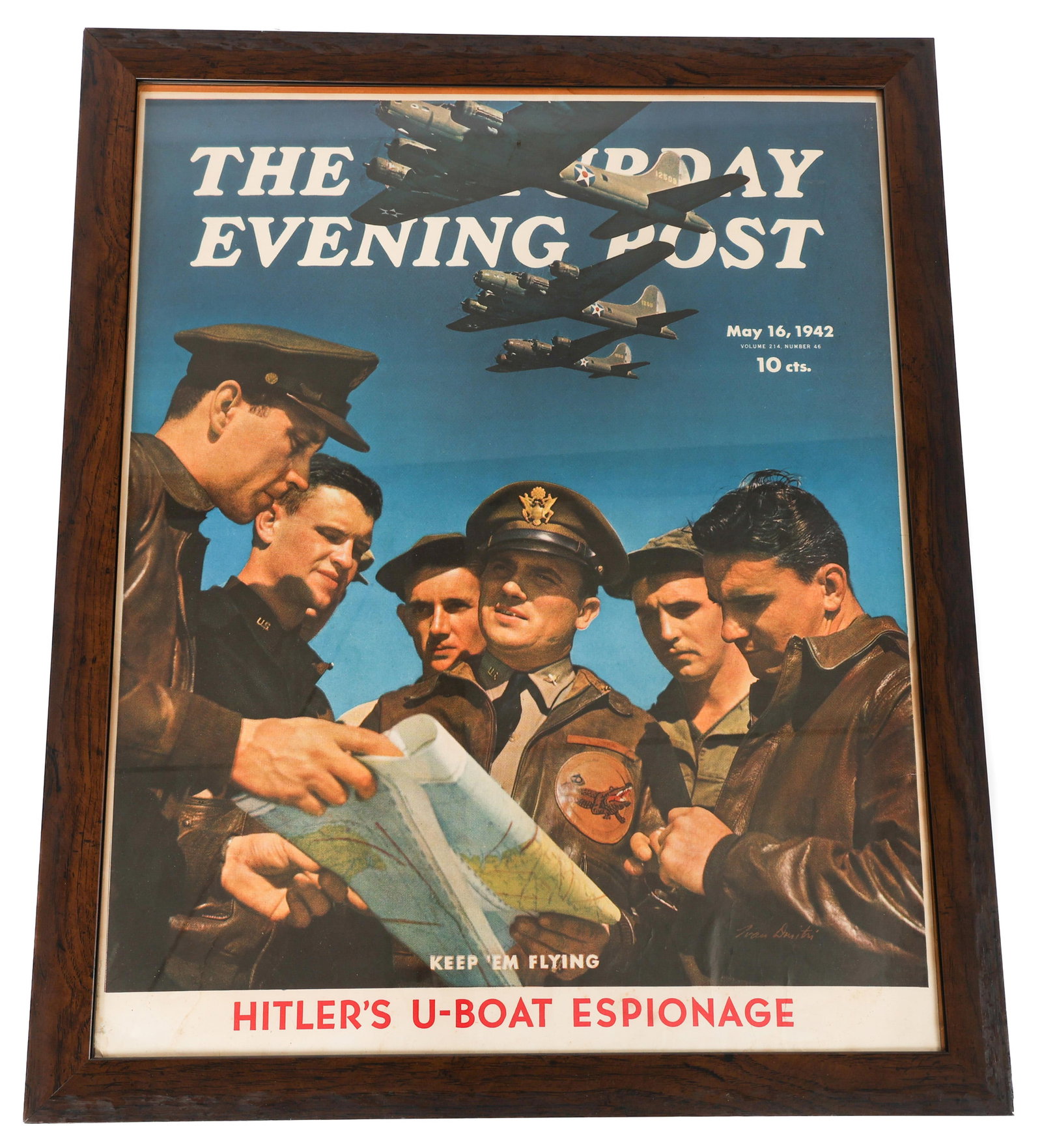 WWII "KEEP 'EM FLYING" MAGAZINE POSTER COVER (1 of 6)