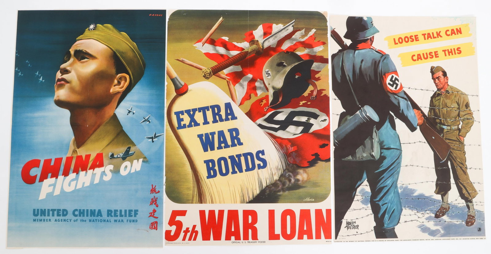 WWII US WAR BOND & PROPAGANDA POSTERS (1 of 15)