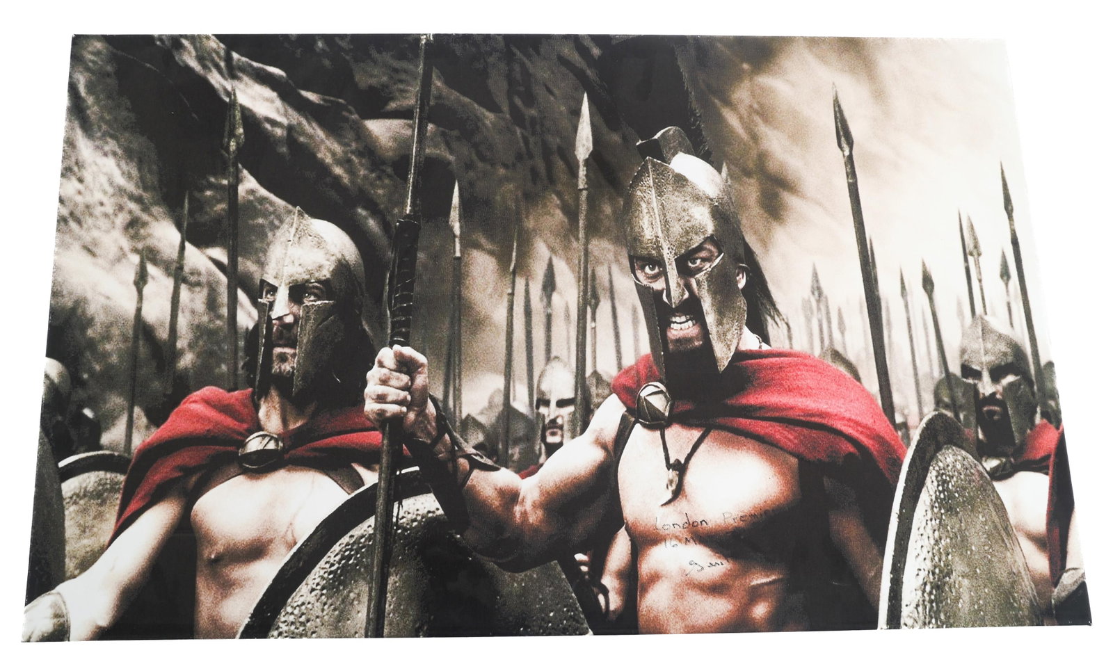 2007 LONDON PREMIERE SIGNED 300 MOVIE POSTER (1 of 4)