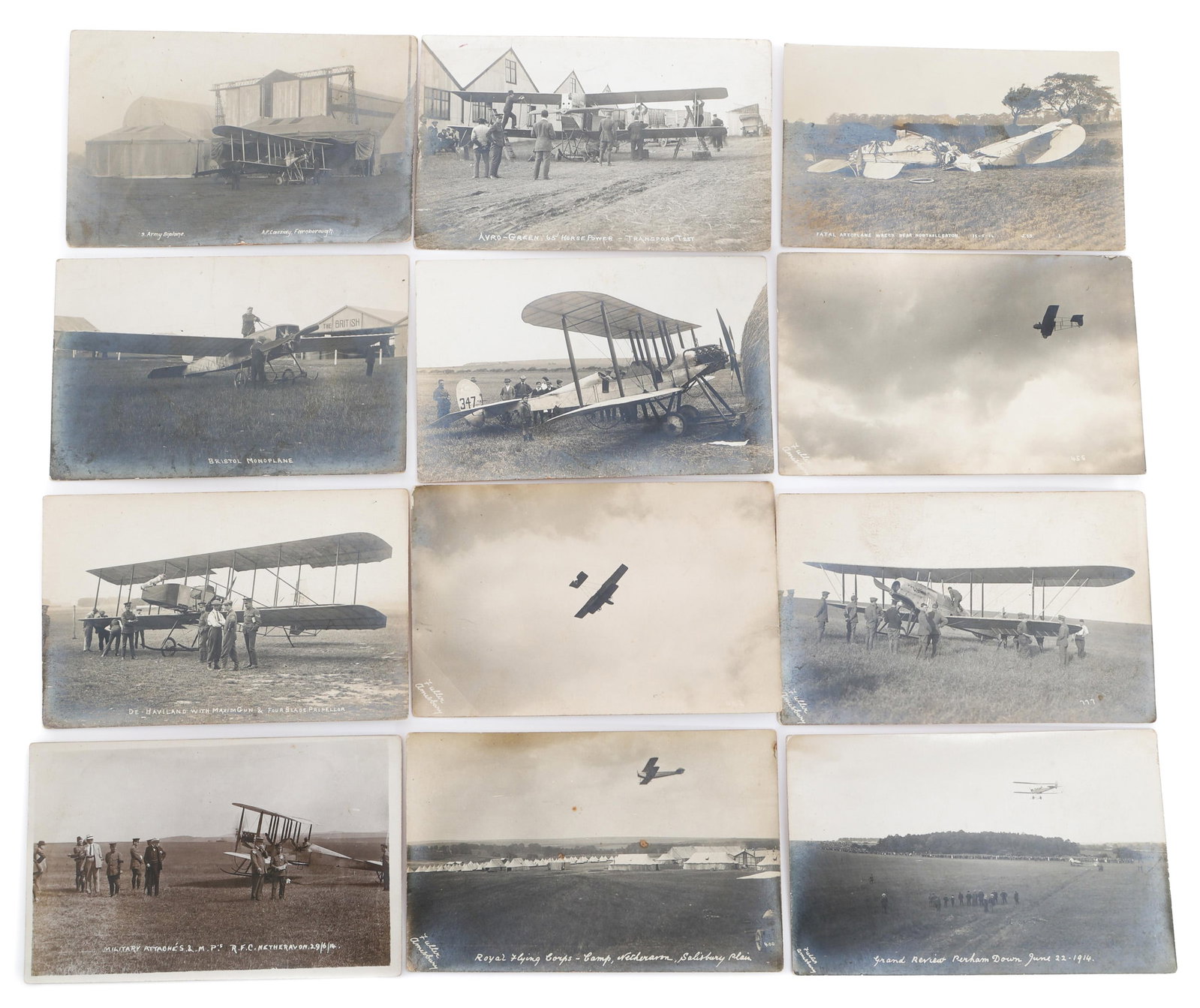 WWI UK ROYAL FLYING CORPS POSTCARDS by T L FULLER (1 of 13)