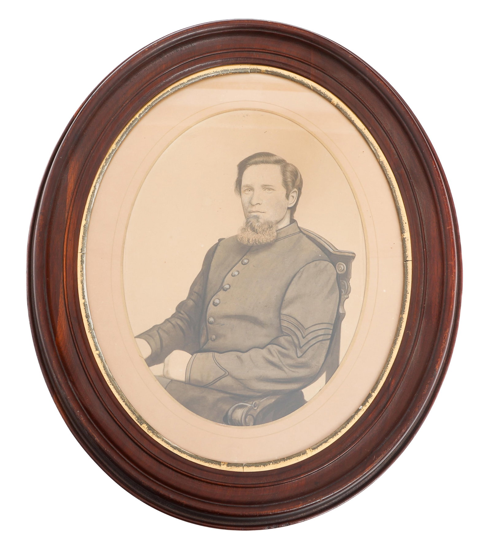CIVIL WAR NAMED OFFICER FRAMED PORTRAIT (1 of 4)