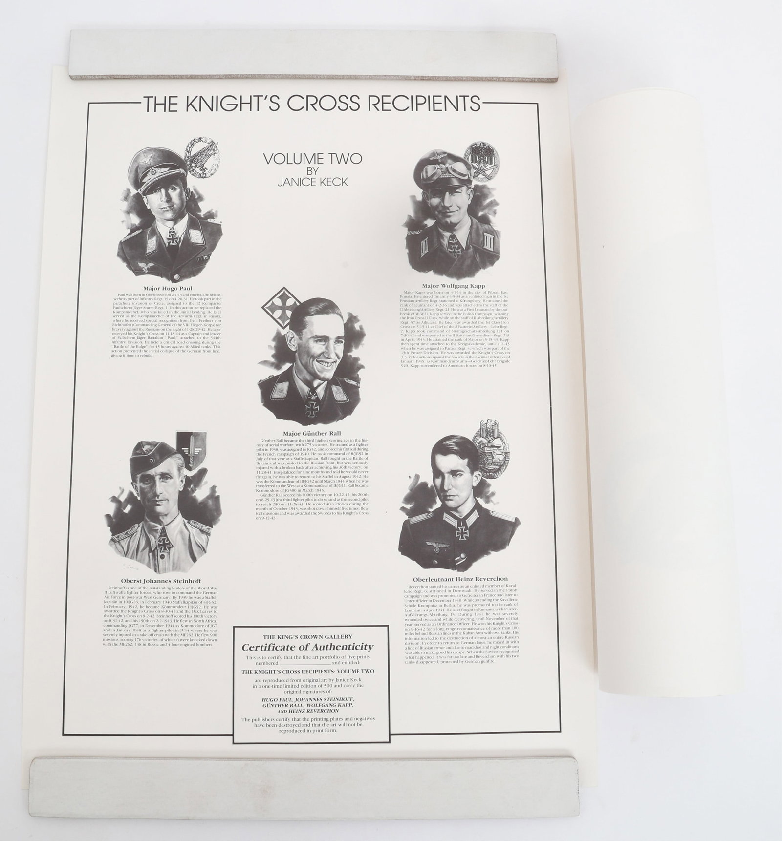 WWII GERMAN KNIGHTS CROSS LITHOGRAPHS by J. KECK (1 of 20)