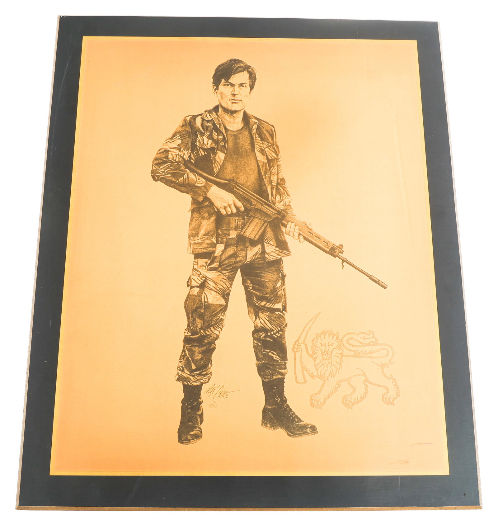 MAX CRACE "RHODESIAN SOLDIER" ART PRINT (1 of 5)