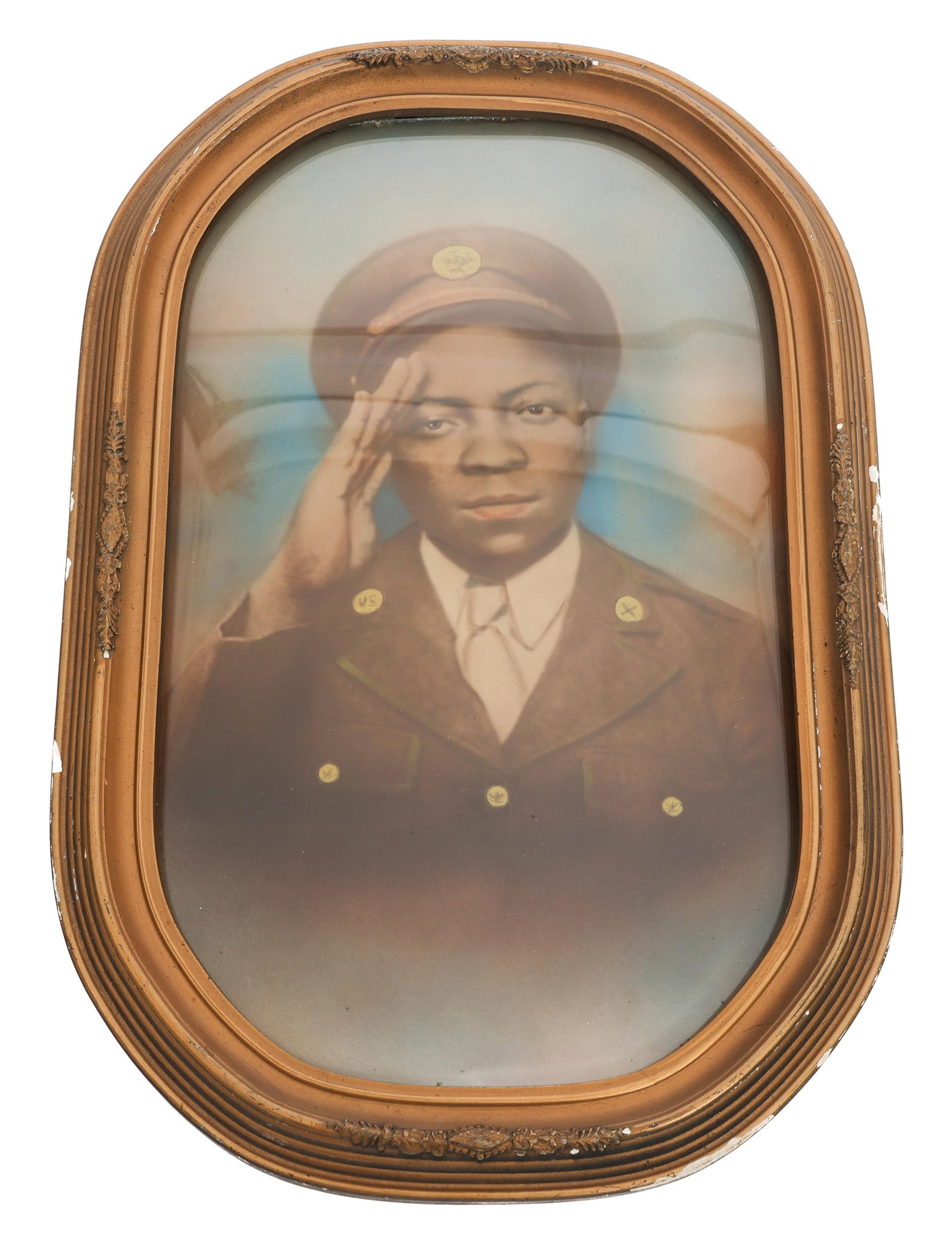 WWII US ARMY AFRICAN AMERICAN SOLDIER PORTRAIT (1 of 3)