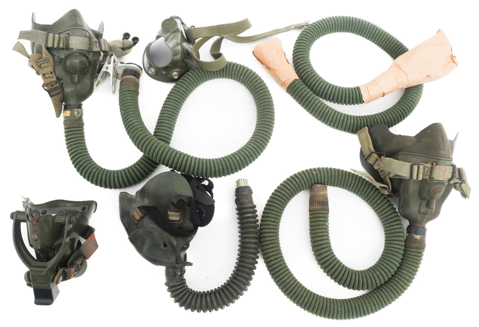 WWII - COLD WAR US A-10 & MS-22001 OXYGEN MASKS (1 of 16)