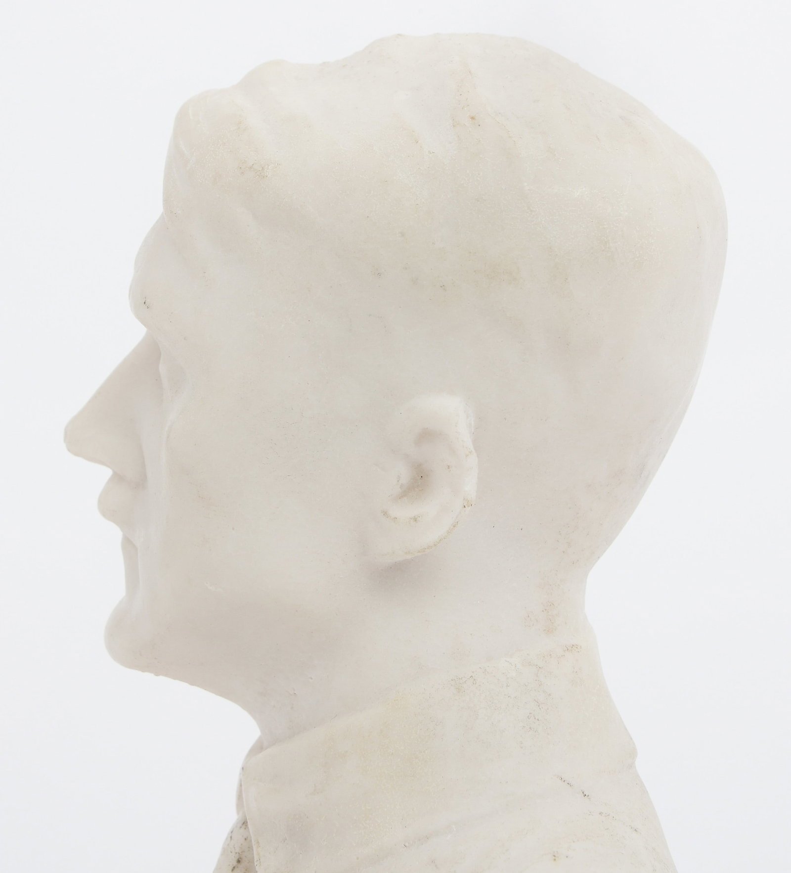 ADOLF HITLER ALABASTER BUST - 7