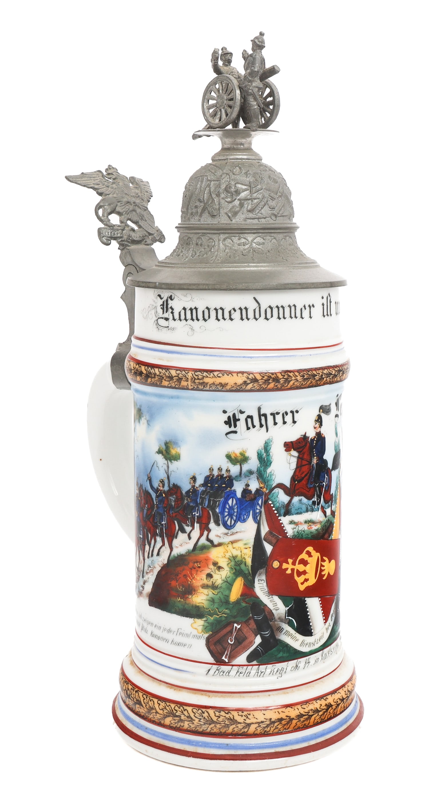 GERMAN FIELD ARTILLERY RGT. 14 BEER STEIN (1 of 14)