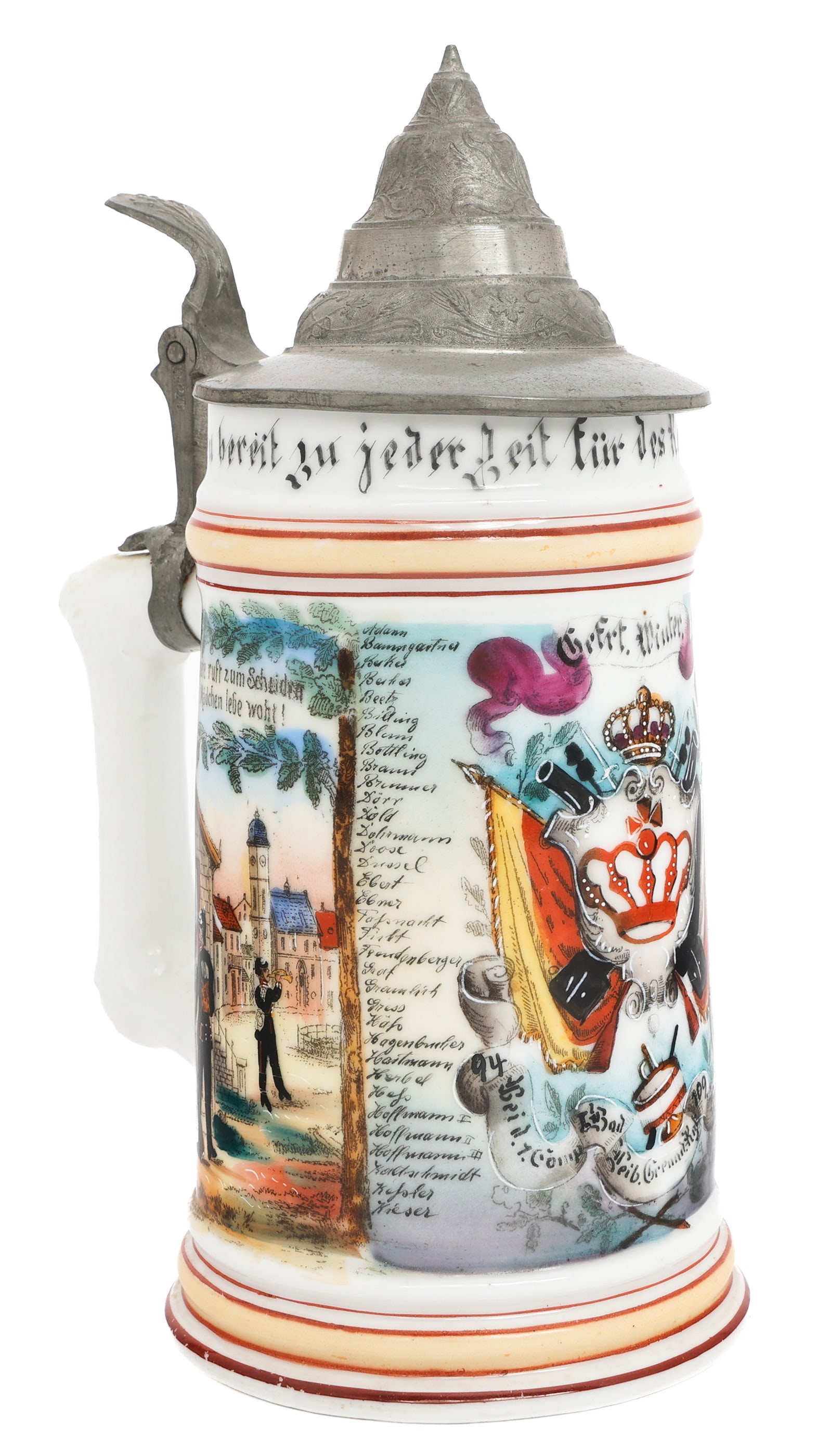 GERMAN GRENADIER RGT. 109 BEER STEIN (1 of 13)