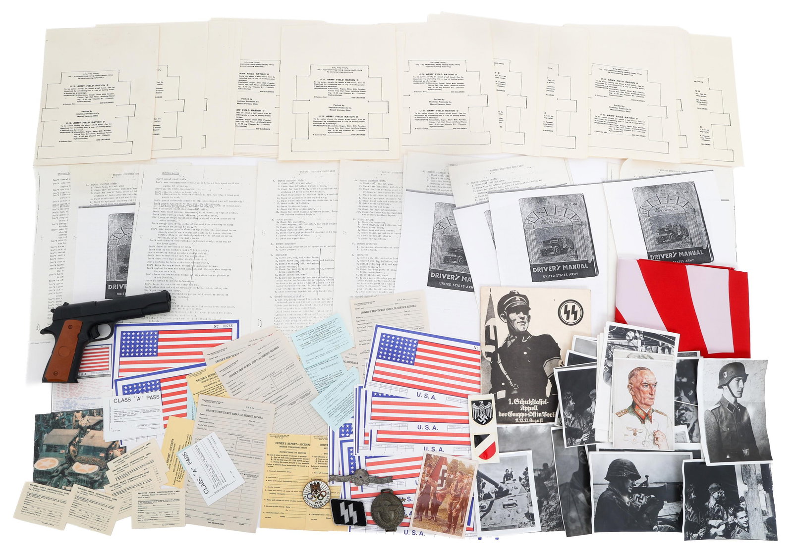 REENACTOR WWII US, GERMAN & JAPANESE ARMY BONANZA (1 of 12)