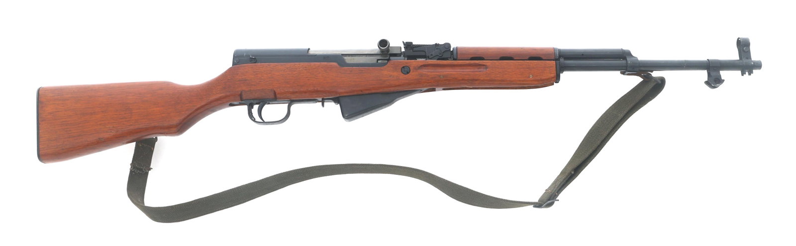FACTORY 0140 KFS IMPORT TYPE 56 7.62mm SKS RIFLE: FACTORY 0140 KFS IMPORT TYPE 56 7.62mm SKS RIFLE Factory 0140 KFS Import Type 56 7.62x39mm SKS rifle. Import stamped KFS. Serial numbers match on receiver, bolt, bolt cover, magazine cover and stock. 
