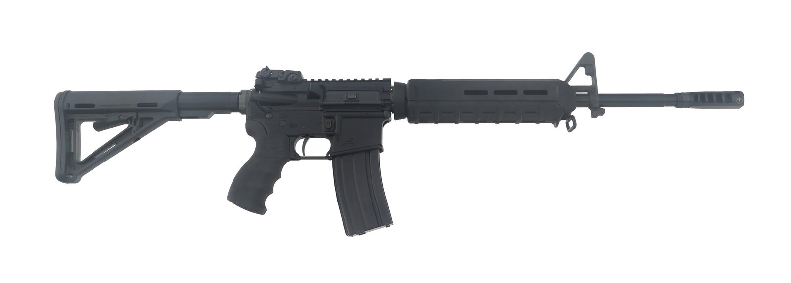 AERO PRECISION MODEL X15 5.56mm CALIBER RIFLE: AERO PRECISION MODEL X15 5.56mm CALIBER RIFLE Aero Precision Model X15 5.56x45mm caliber semi automatic rifle. Palmetto State Armory upper with 16" nitride barrel. Ultradyne muzzle break. MBUS rear si