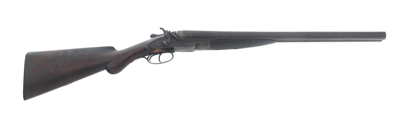 MILLER BROS 101 RANCH GREENER 10 GA SXS SHOTGUN (1 of 11)