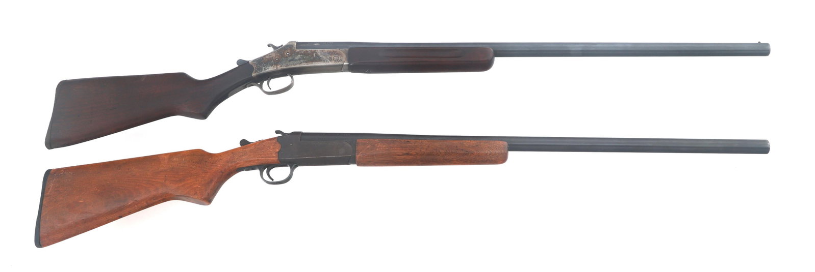 WARDS HERCULES & SAVAGE STEVENS 94c 12 GA SHOTGUNS: WARDS HERCULES & SAVAGE STEVENS 94c 12 GA SHOTGUNS Wards Hercules & Savage Stevens 94c 12 gauge shotguns. A) Wards Model Hercules 12 gauge break over shotgun. 2.75 inch shells. Fixed Full choke. Bead 