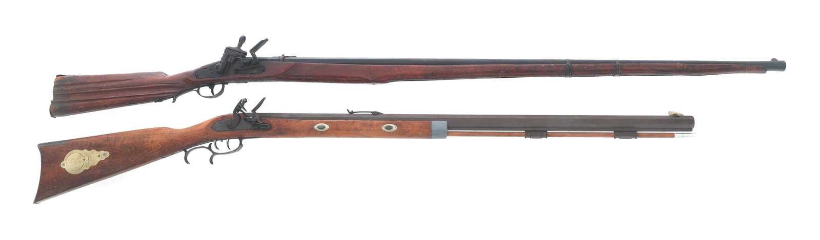54 CALIBER MUSKET & .50 CALIBER FLINTLOCK RIFLE (1 of 8)