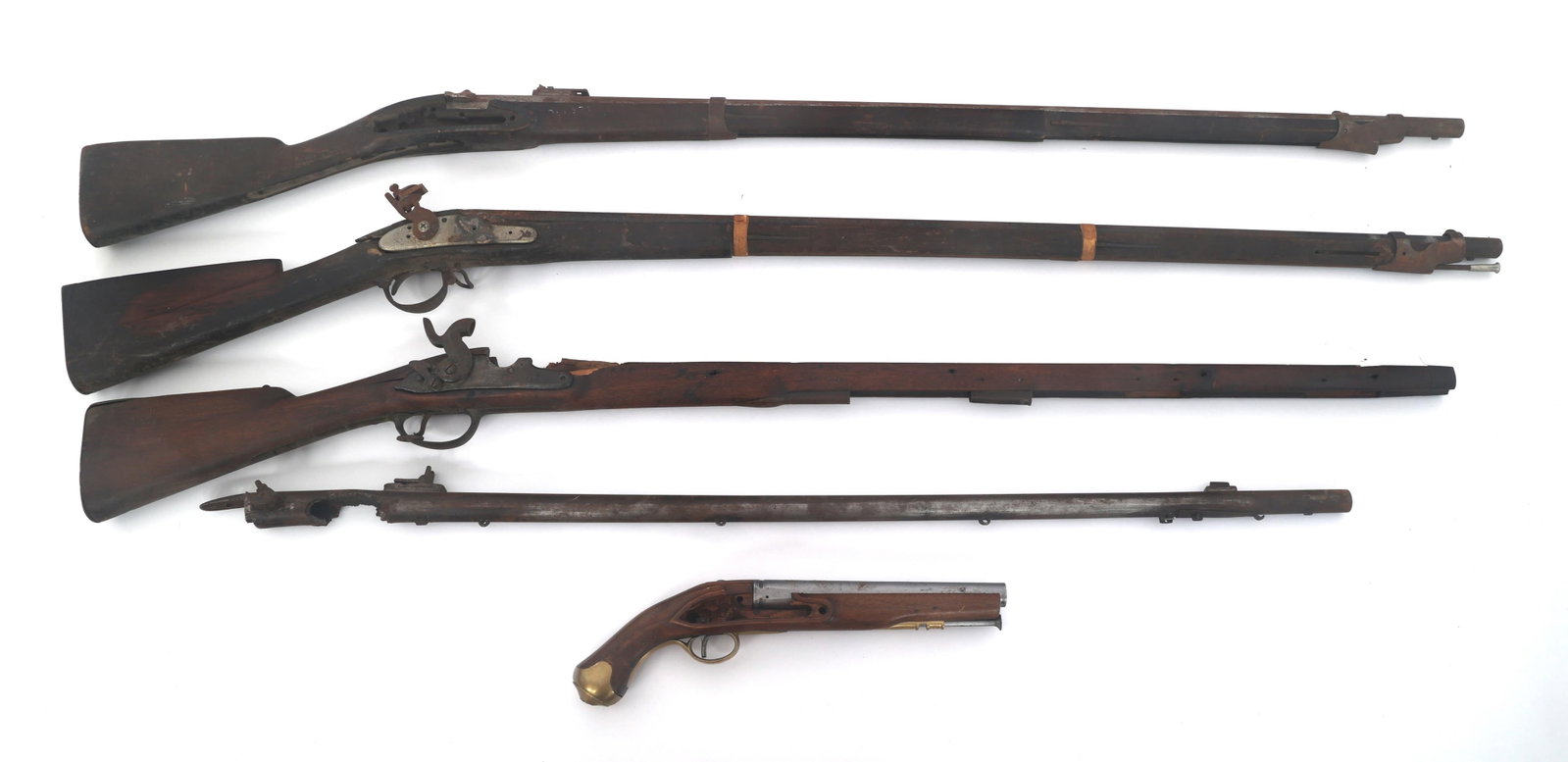 PERCUSSION & FLINTLOCK RIFLES & PISTOL FOR PARTS (1 of 8)