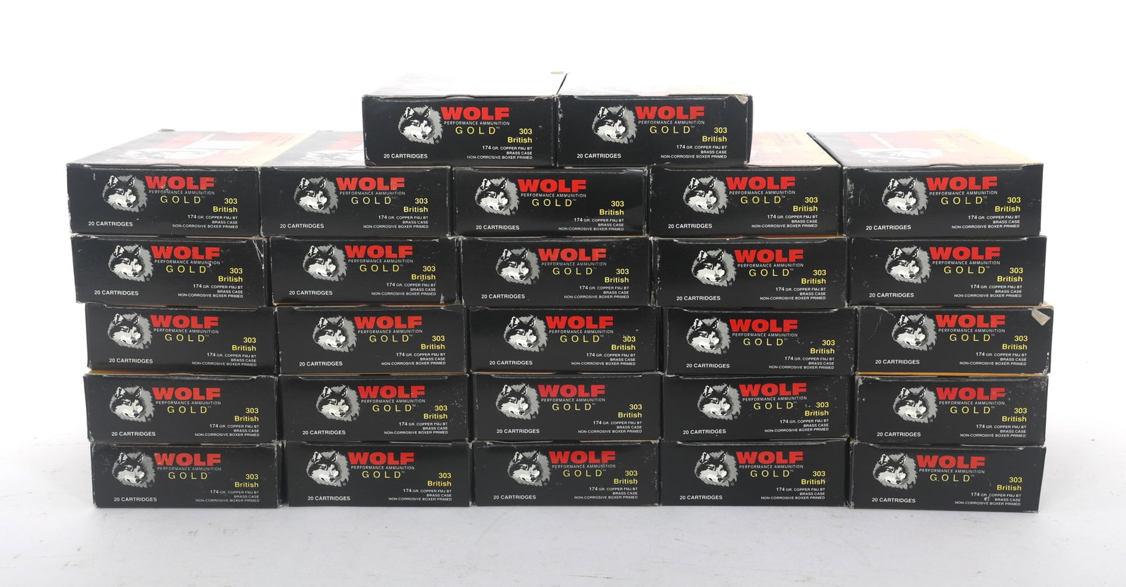 WOLF 303 BRITISH CAL RIFLE AMMUNITION - 32 LBS TGW (1 of 3)