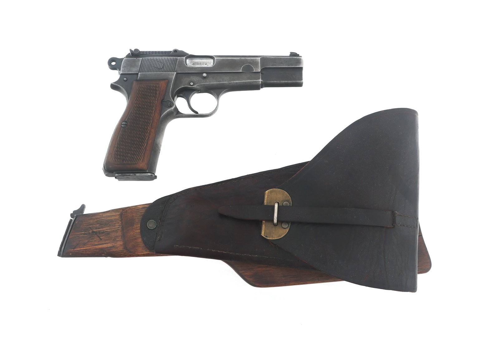 WWII GERMAN FN BROWNING HI-POWER 9mm PISTOL (1 of 16)