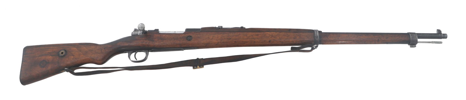 1944 TURKISH KIRIKKALE MODEL 1938 7.92mm RIFLE: 1944 TURKISH KIRIKKALE MODEL 1938 7.92mm RIFLE 1944 Turkish Kirikkale Model 1938 7.92x57mm caliber mauser rifle. CAI import stamp. Receiver stamped ASFA ANKARA K. Kale 1944 with a crescent moon. Seria