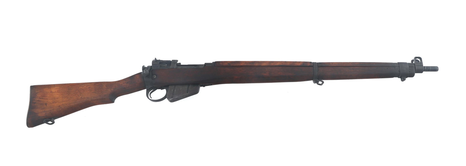 BELIZE DEFENSE FORCE SAVAGE No 4 Mk I* .303 RIFLE: BELIZE DEFENSE FORCE SAVAGE No 4 Mk I* .303 RIFLE Belize Defense Forces US Savage Model No 4 Mk I* .303 caliber bolt action rifle. Springfield Armory import marked. Left side of receiver stamped B.D.F