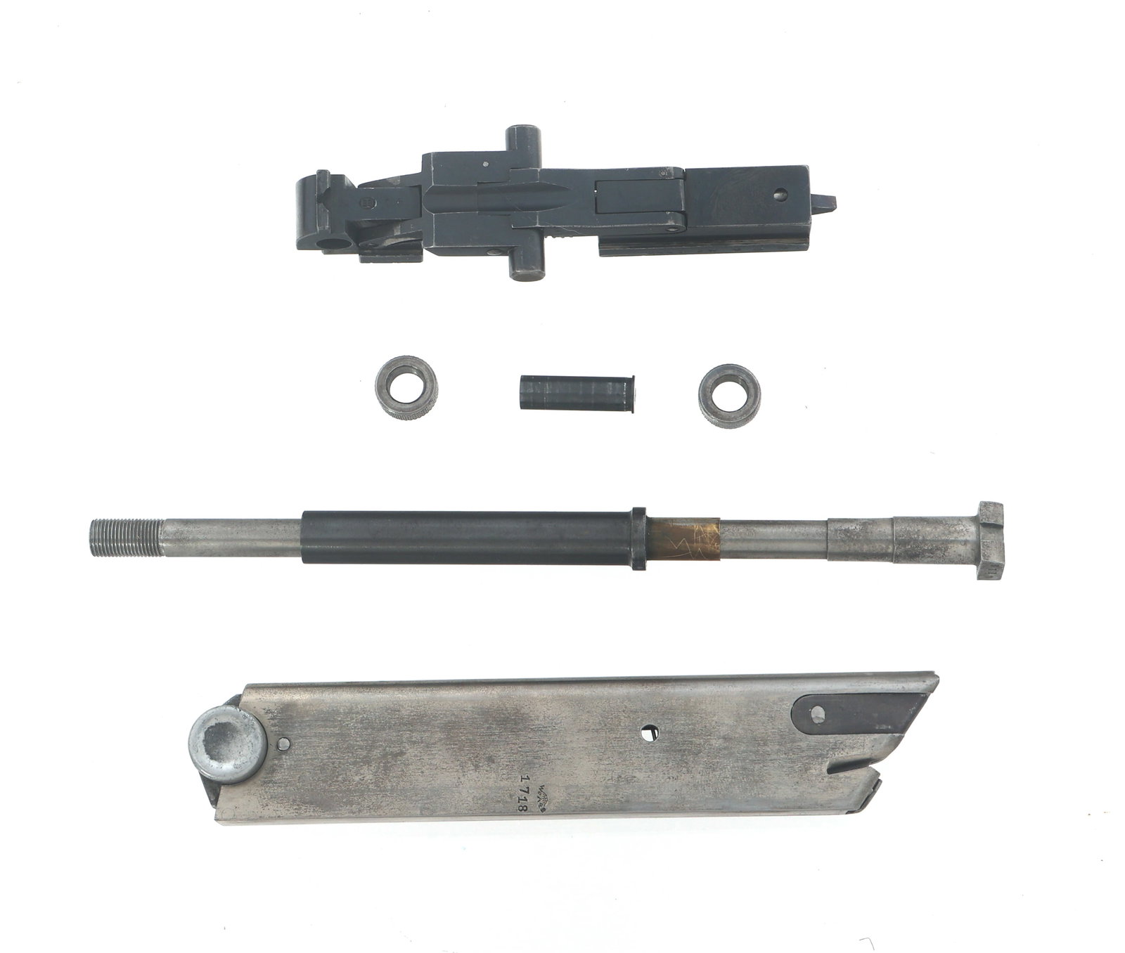 ERMA WERKE LUGER P08 22 LR CALIBER CONVERSION KIT: ERMA WERKE LUGER P08 22 LR CALIBER CONVERSION KIT Erma Werke Luger P08 .22 LR caliber conversion kit. Kit includes barrel insert, complete breech assembly, barrel adapting sleeve, and one magazine,