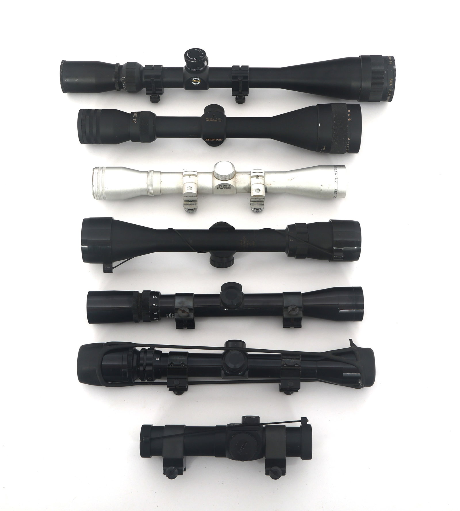BSA, BUSHNELL, AND SIMMONS RIFLE SCOPES (1 of 2)