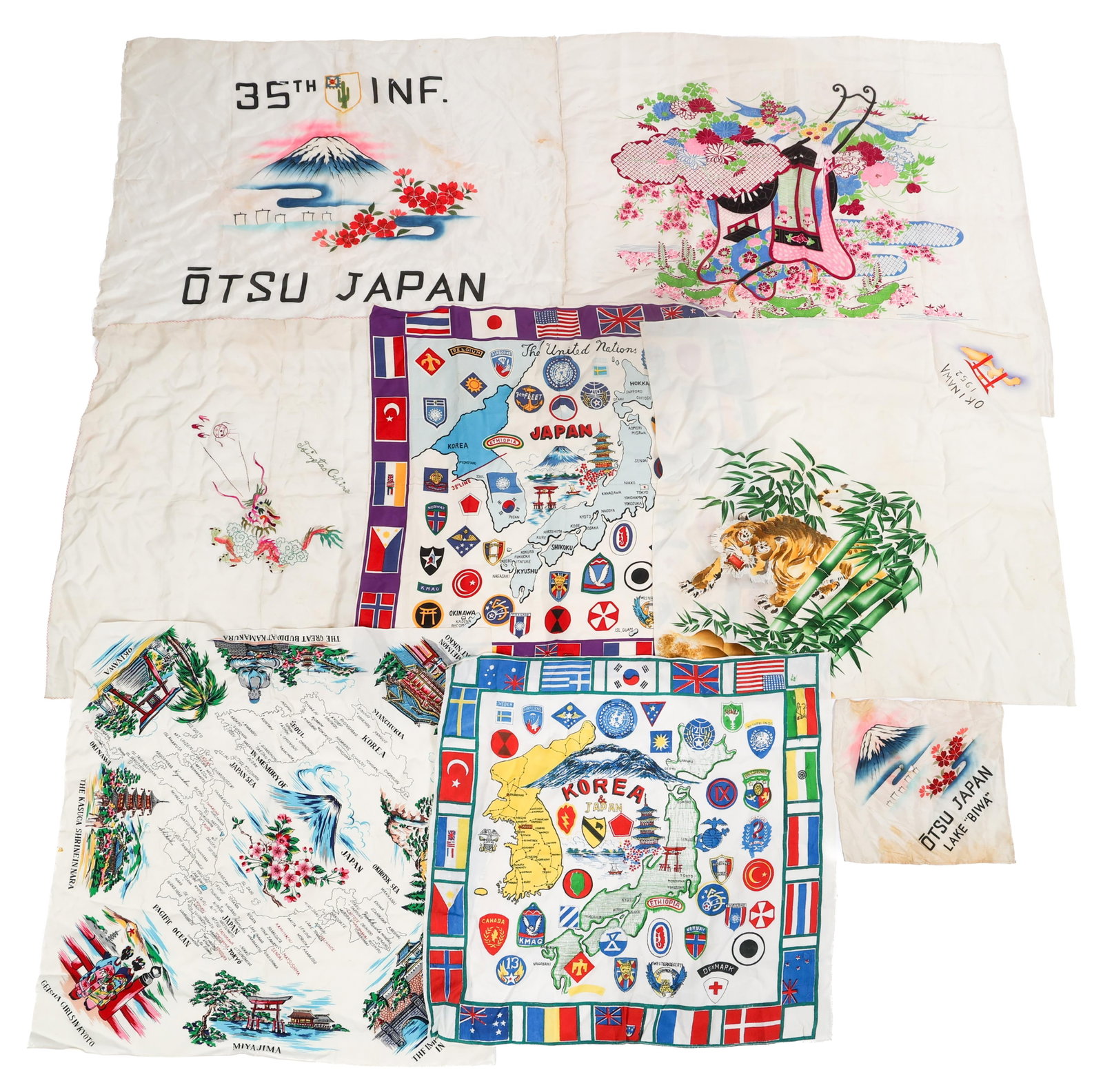 POST WAR JAPANESE USGI DEPLOYMENT & HANDKERCHIEFS (1 of 10)