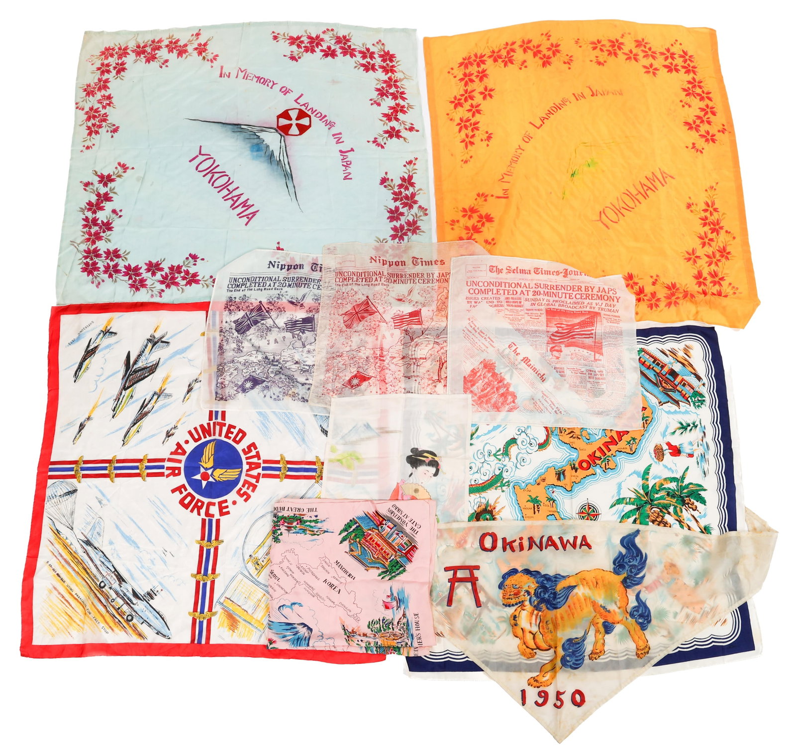 POST WAR JAPANESE USGI DEPLOYMENT & HANDKERCHIEFS (1 of 9)