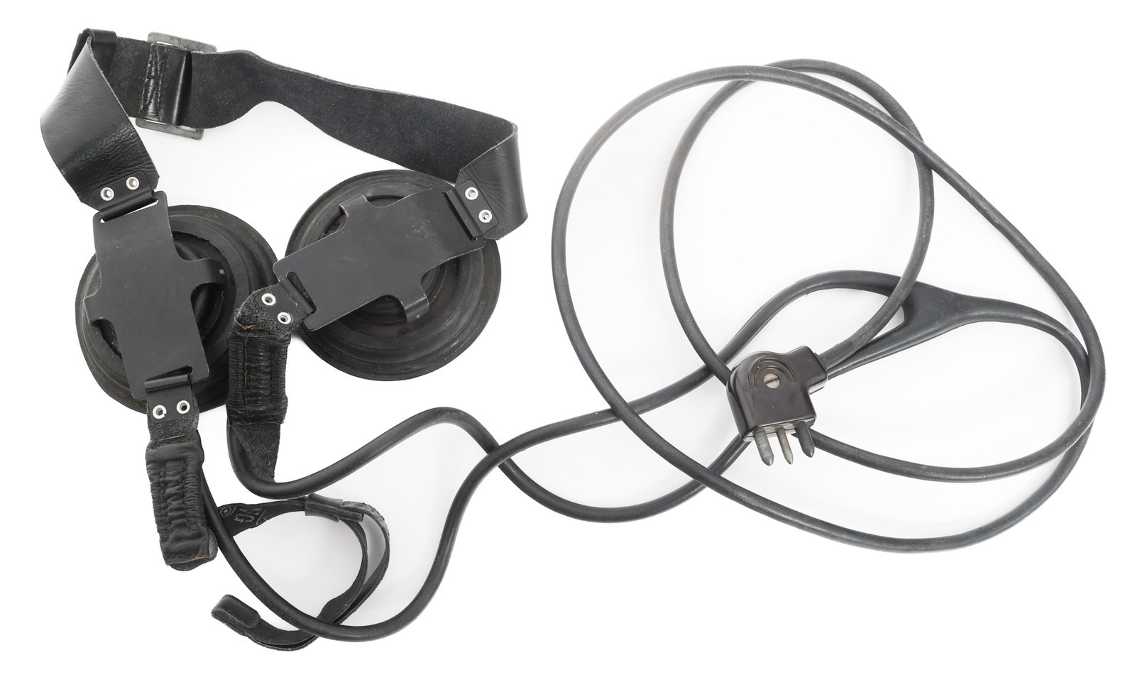 WWII GERMAN LUFTWAFFE RADIO HEADSET (1 of 7)