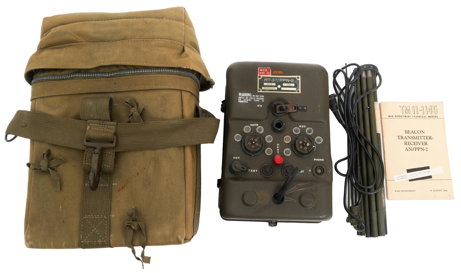 WWII US AIRBORNE RT-37 / PPN-2 EUREKA BEACON (1 of 12)