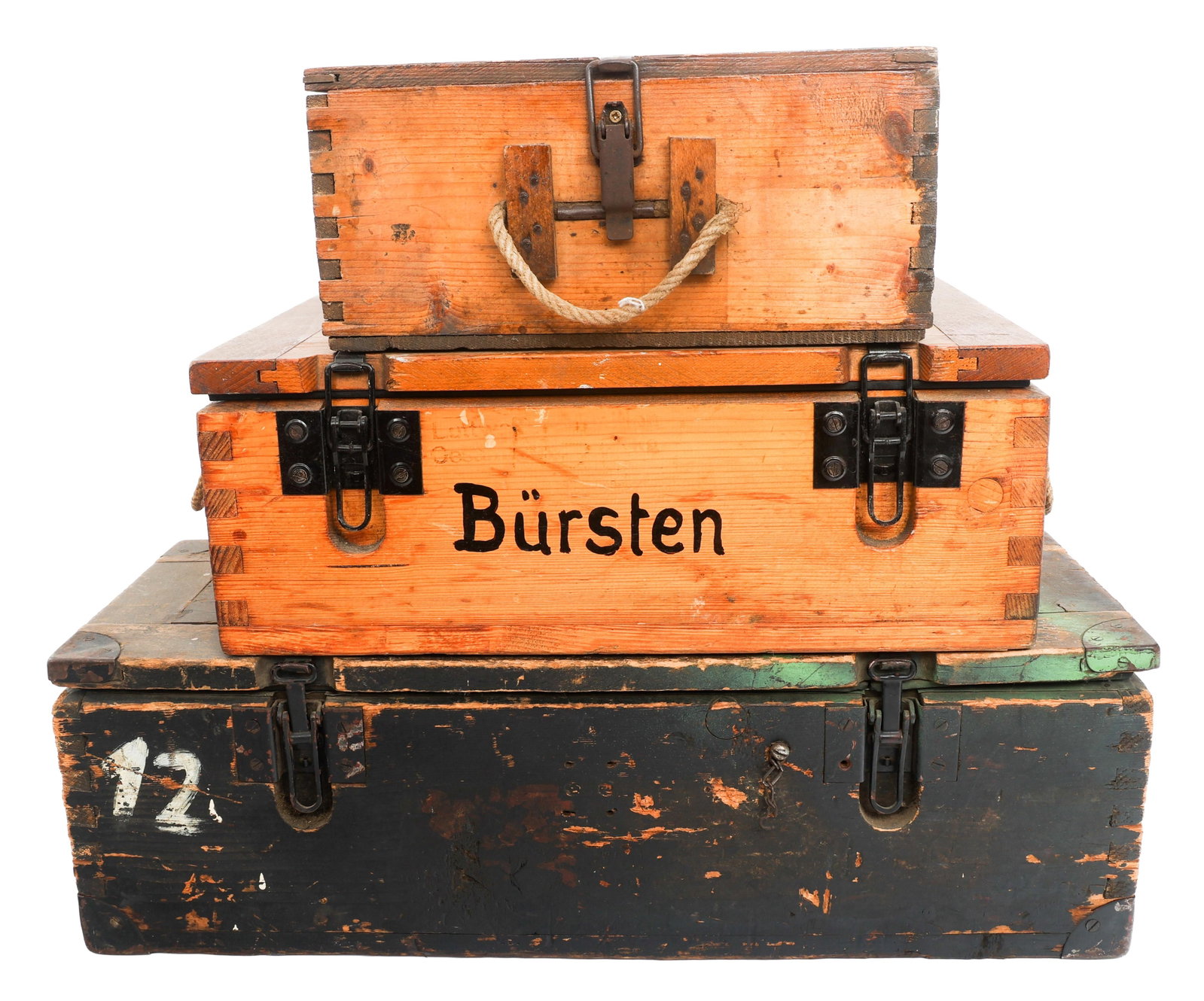 WWII GERMAN ARMY RIFLE & CANNON AMMUNITION CRATES (1 of 10)