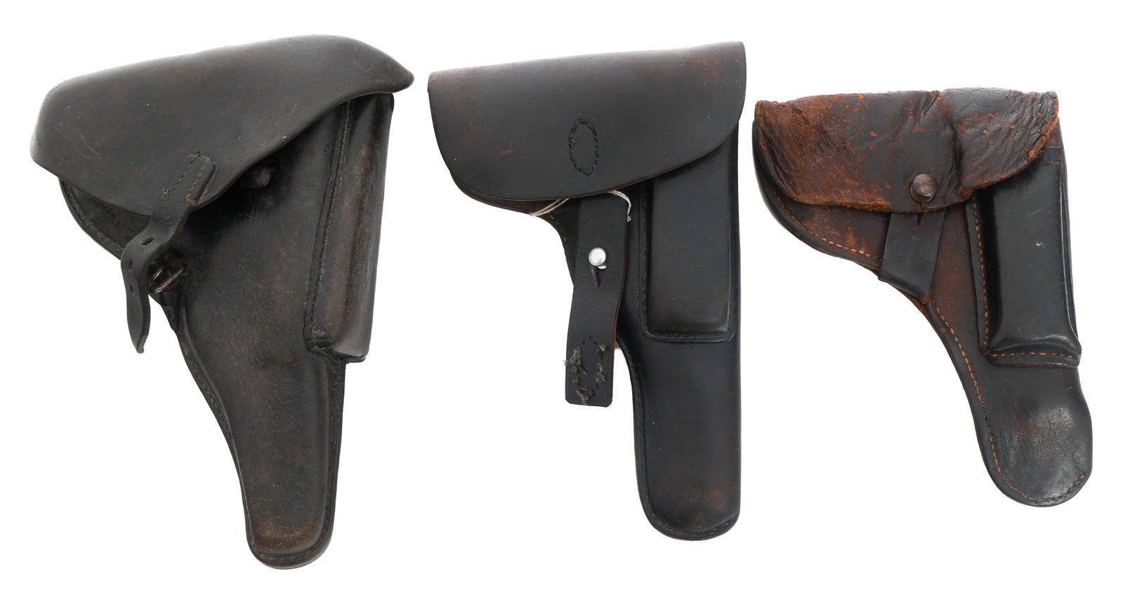 WWII GERMAN ASTRA 9mm, P08 & P38 LEATHER HOLSTERS (1 of 10)