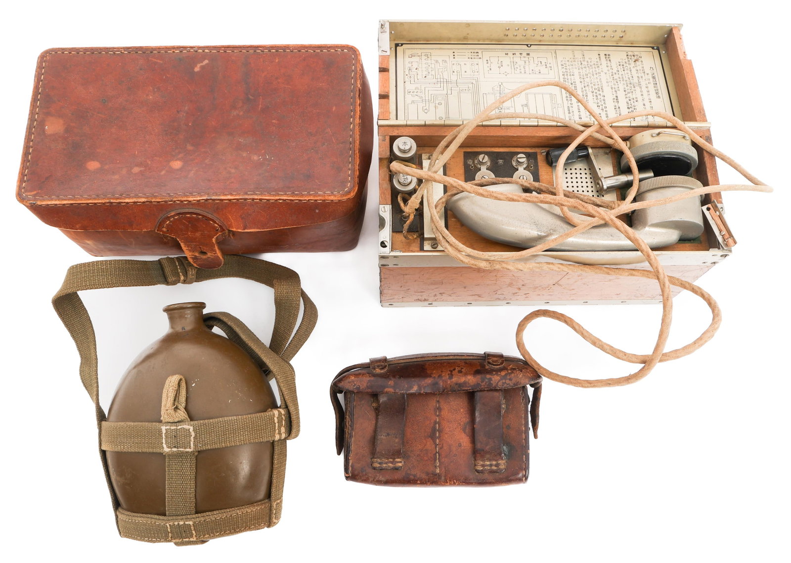 WWII IMPERIAL JAPANESE ARMY FIELD TELEPHONE & GEAR (1 of 17)