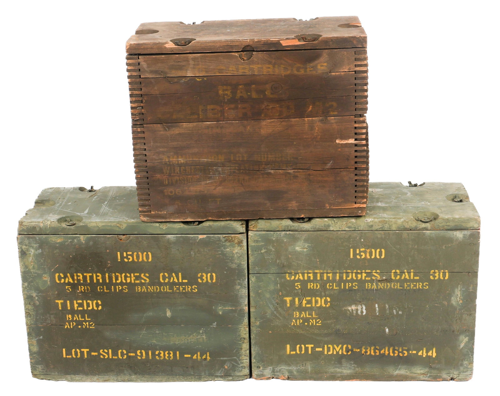 WWII US M1903 WOOD AMMUNITION CRATES (1 of 6)