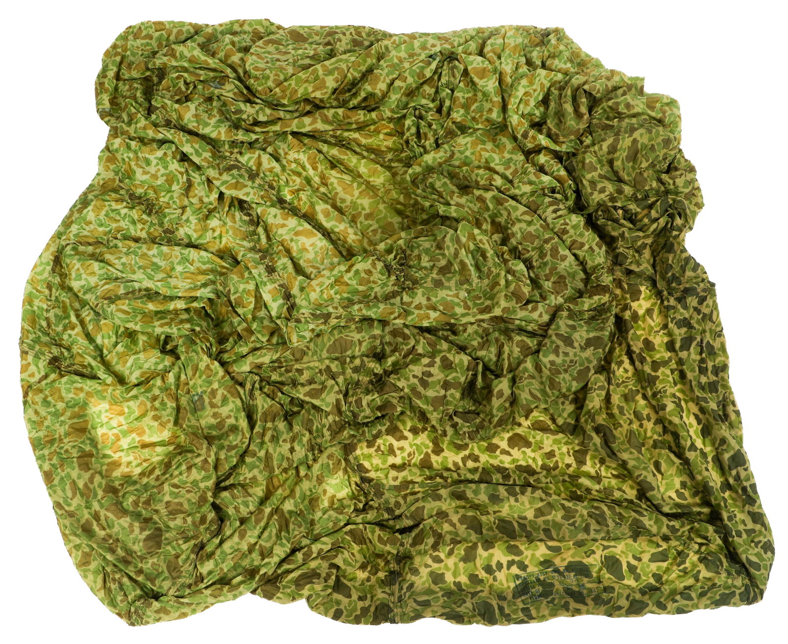 WWII USAAF FROGSKIN CAMOUFLAGE PARACHUTE CANOPY (1 of 8)