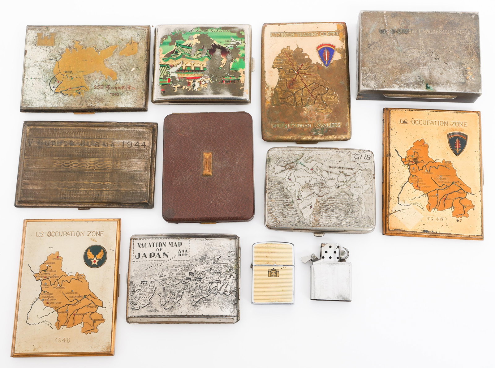 WWII - POST WAR US CIGARETTE CASES (1 of 11)
