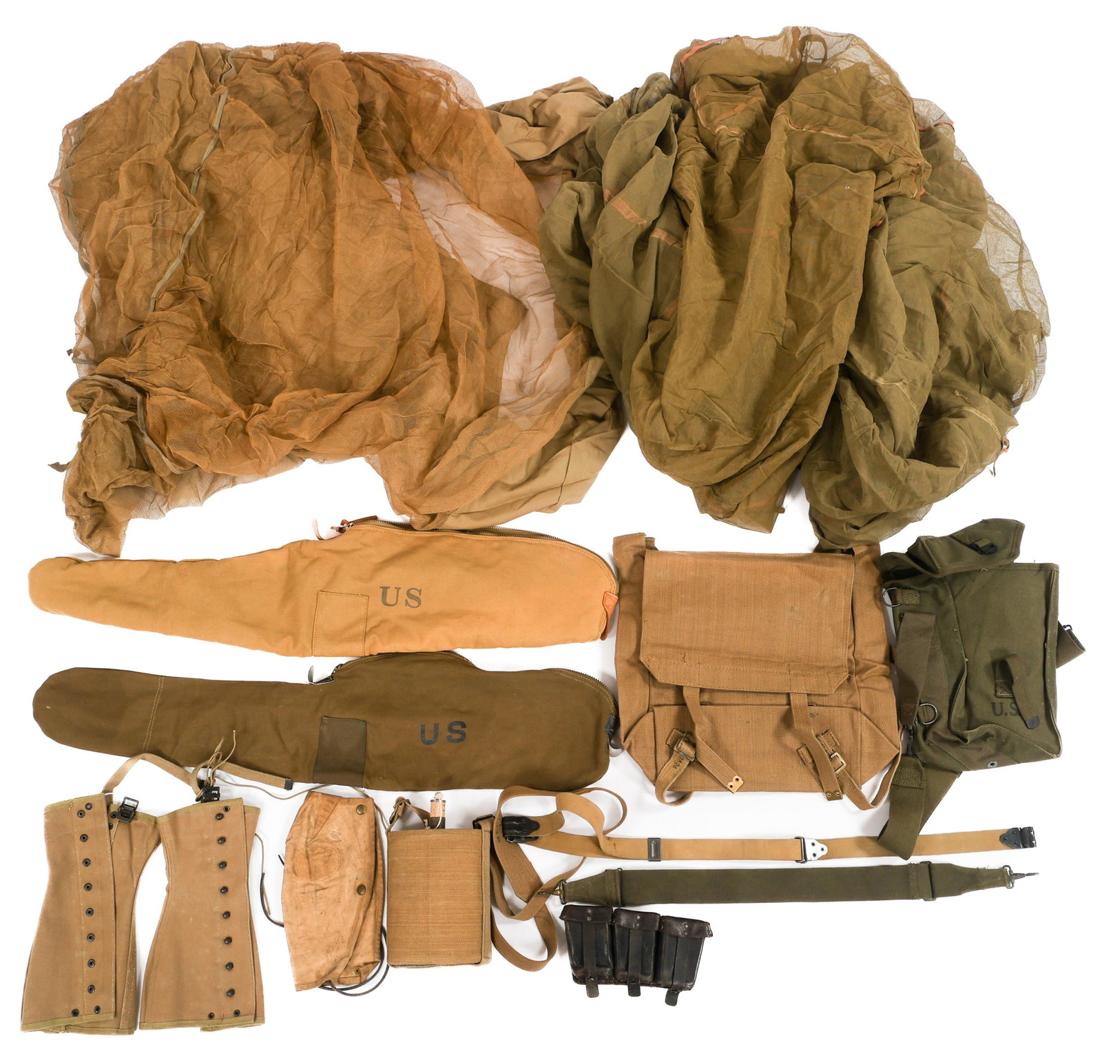 US & BRITISH MOSQUITO NETS & FIELD GEAR (1 of 14)